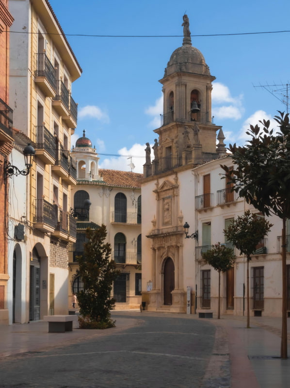 Streets of Priego de Córdoba, known as the Balcony of the Subbética region